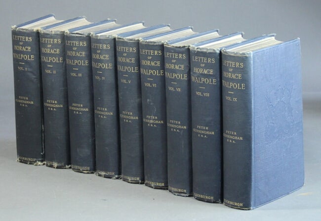 Item #26287 The letters of Horace Walpole fourth Earl of Oxford. Edited by Peter Cunningham. HORACE WALPOLE.