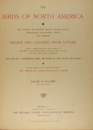 The birds of North America … drawn and colored from nature including a copious text … Theodore Jasper, editor and proprietor.
