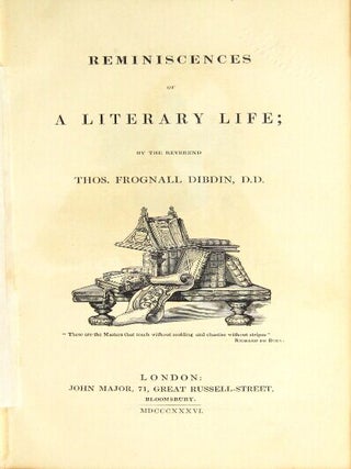 Reminiscences of a literary life