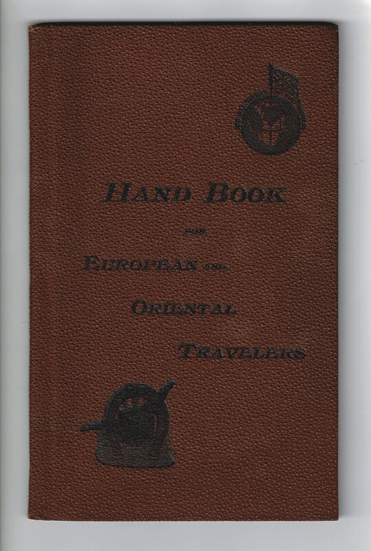 Item #27063 Hand-book for European and Oriental travelers.