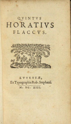 Item #27547 Quintus Horatius Flaccus. Quintus Horatius Flaccus