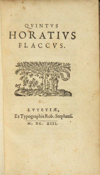 Item #27547 Quintus Horatius Flaccus. Quintus Horatius Flaccus.