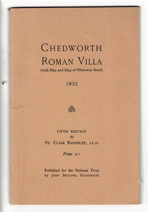 Item #27563 Chedworth Roman villa (with plan and map of Whiteway Road. ST. CLAIR BADDELEY