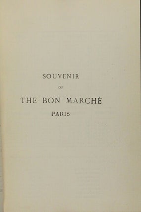 Souvenir of the Bon Marche Paris. Founded by Aristide Boucicaut. Plan of Paris [cover title].