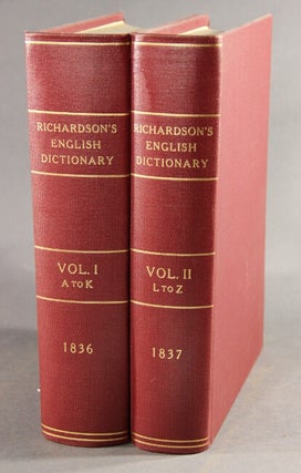Item #28120 A new dictionary of the English language. Charles Richardson