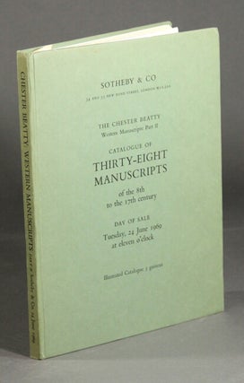 Item #28217 The Chester Beatty western manuscripts [parts I & II