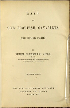 Lays of the Scottish cavaliers and other poems. Thirteenth edition.