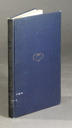 Item #28515 Chapters in American obstetrics. HERBERT THOMS