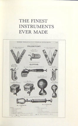 The finest instruments ever made. A bibliography of medical, dental, optical, and pharmaceutical company trade literature; 1700-1939.