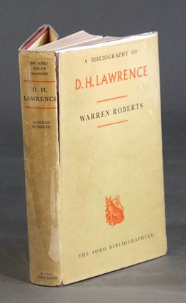 Item #28680 A bibliography of D. H. Lawrence. WARREN ROBERTS