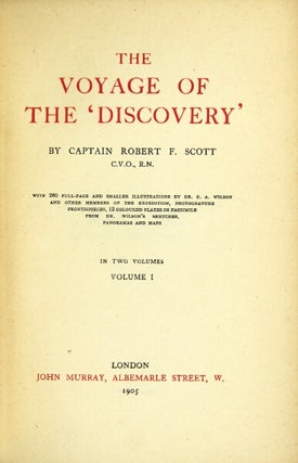 Item #29128 The Voyage of the 'Discovery.'. Capt. ROBERT F. SCOTT