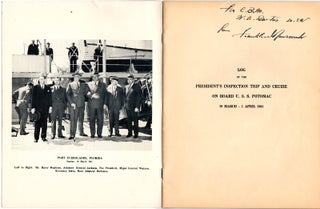 Item #29370 Log of the President's inspection trip and cruise on board the USS Potomac 19 March -...