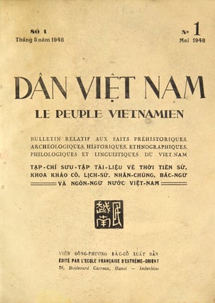 Item #29372 Dan Viet Nam le peuple Vietnamien. [Volumes 1-3, all published.]. École...