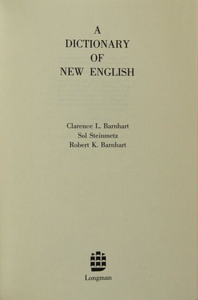 A dictionary of new English.