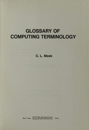 Glossary of computing terminology
