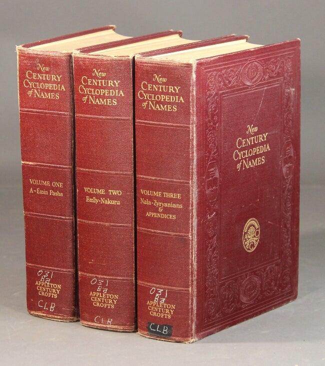 Item #29775 The New Century Cyclopedia of names. Clarence Barnhart, William D. Halsey.