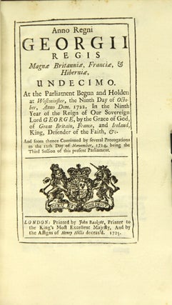 A copy of the last will and testament of Thomas Guy, Esq. [with] Anno Regni Georgii Regis Magnae Britanniæ, Franciæ, & Hiberniæ, Undecimo.