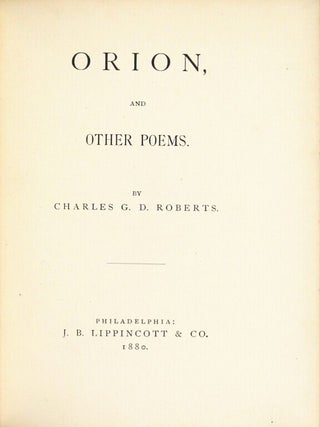 Orion, and other poems