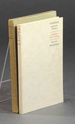 Item #30146 Sonnets and songs. Arthur Upson