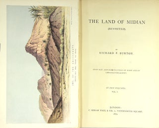 Item #30192 The land of Midian (revisited). Richard F. Burton