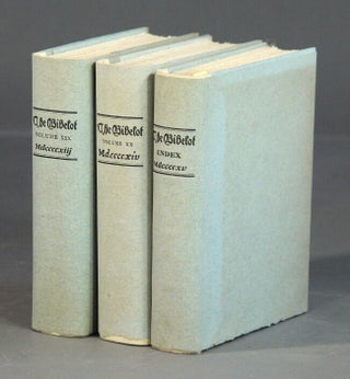Item #30235 The bibelot: a reprint of poetry and prose for book lovers, chosen in part from...