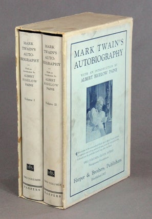 Mark Twain's autobiography with an introduction by Albert Bigelow Paine.