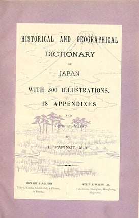Historical and geographical dictionary of Japan