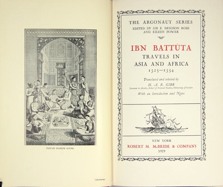 Item #30526 Travels in Asia and Africa 1325-1354. Ibn Battúta.