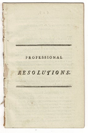 Item #31135 Professional resolutions [drop title