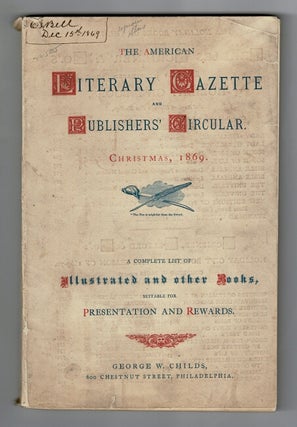 Item #31352 The American literary gazette and publishers' circular ... A complete list of...