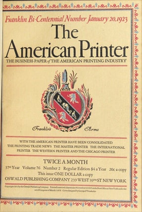 The American Printer: the business paper of the American printing industry ... Franklin Bi-Centennial Number