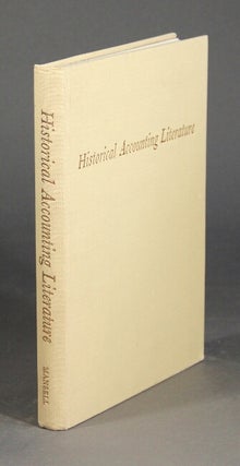 Item #32091 Historical accounting literature. A catalogue of the collection of early works on...