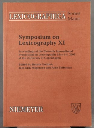 Item #32524 Symposium on lexicography XI: proceedings of the eleventh International Symposium on...