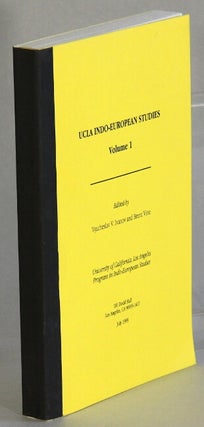 Item #32527 UCLA Indo-European studies. Volume 1. Vyacheslav V. Ivanov, Brent Vine