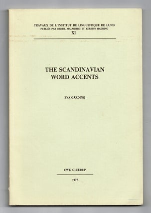 Item #32660 The Scandinavian word accents. Eva Gårding