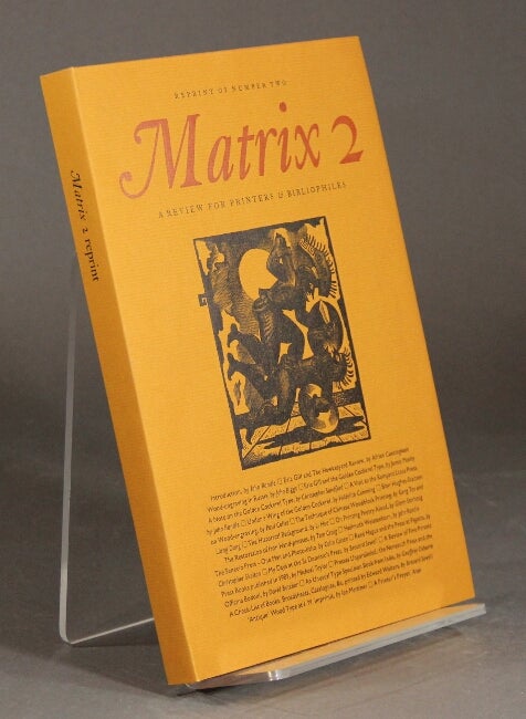 Item #32924 Matrix 2: a review for printers and bibliophiles. John Randle, Rosalind Randle.