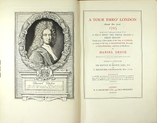 Item #32987 A tour thro' London about the year 1725 being Letter V and parts of Letter VI of 'A...