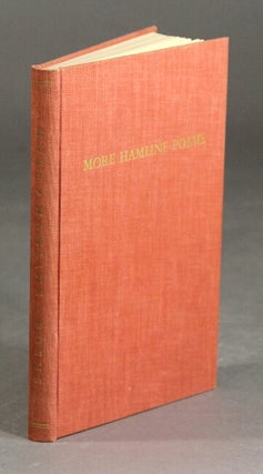 Item #33012 More Hamline poems, 1935-1939: being selections from those submitted in competition...