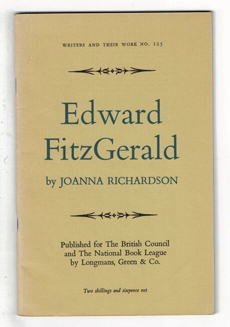 Item #33417 Edward Fitzgerald. JOANNA RICHARDSON.