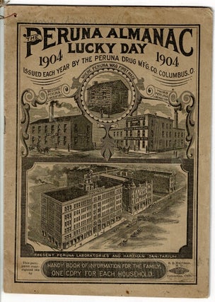 Item #33530 Peruna almanac lucky day 1904. Peruna Drug Manufacturing Company