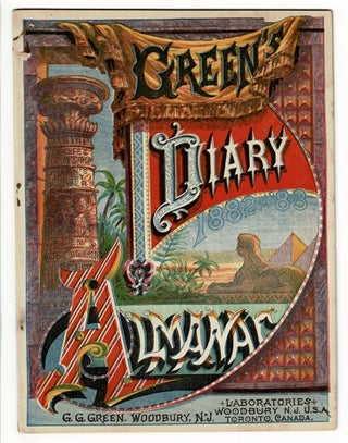 Item #33550 Green's diary 1882- 83 almanac