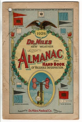 Item #33629 Dr. Miles new weather almanac and hand book of valuable information 1928