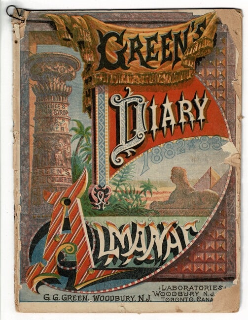 Item #33708 Green's diary 1882- 83 almanac