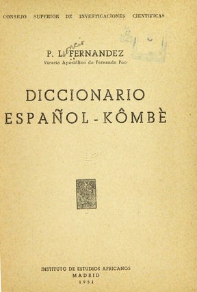 Diccionario Espanol-Kombe