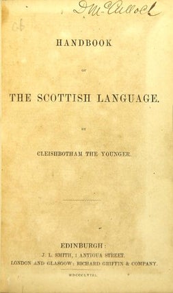A handbook of the Scottish language