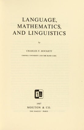 Language, mathematics, and linguistics
