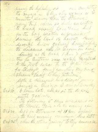 Item #34260 Manuscript diary of a journey to New Zealand and other far-away places