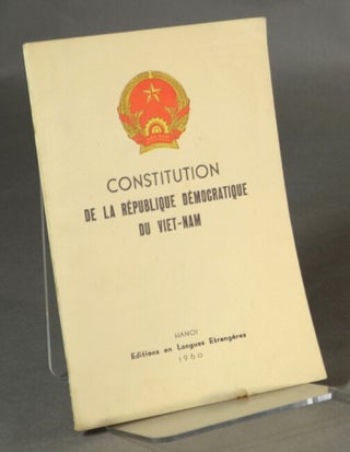 Item #35735 Constitution de la République démocratique du Viet-nam