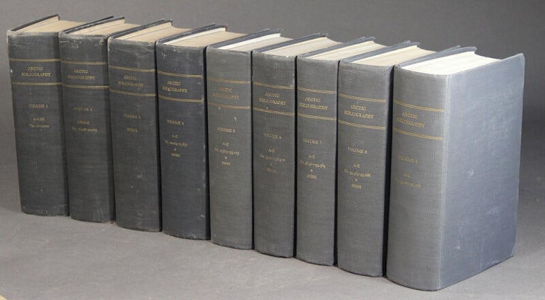 Item #36630 Arctic Bibliography. Prepared for and in cooperation with The Department of Defense under the Direction of the Arctic Institute of North America. Volumes 1-9