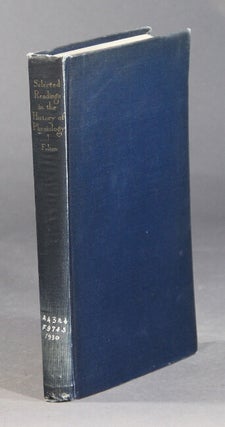 Item #36759 Selected readings in the history of physiology. John Farquhar Fulton